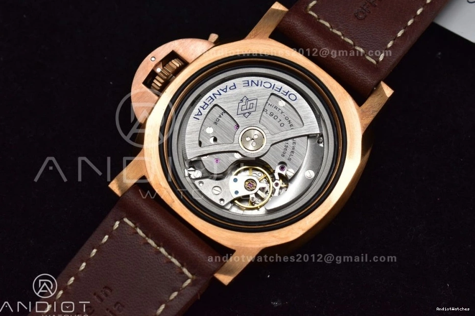 and on Strap 995 V Brown Brown Best P.9010 VSF Clone Bezel Bronzo PAM968 Calfskin Ceramic Dial Edition SunProtective 1:1 0429